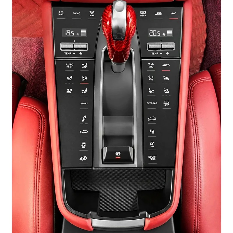 2014-2022 Car Upgrade 2023 LCD Shift Button Central Control Panel New Touch Mirror Saddle Panel for Macan